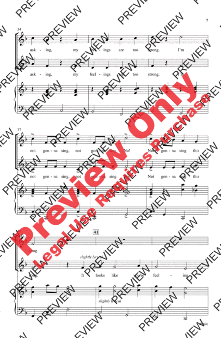I'm Not Gonna Sing This Song! 2-Part scores gallery preview page 6