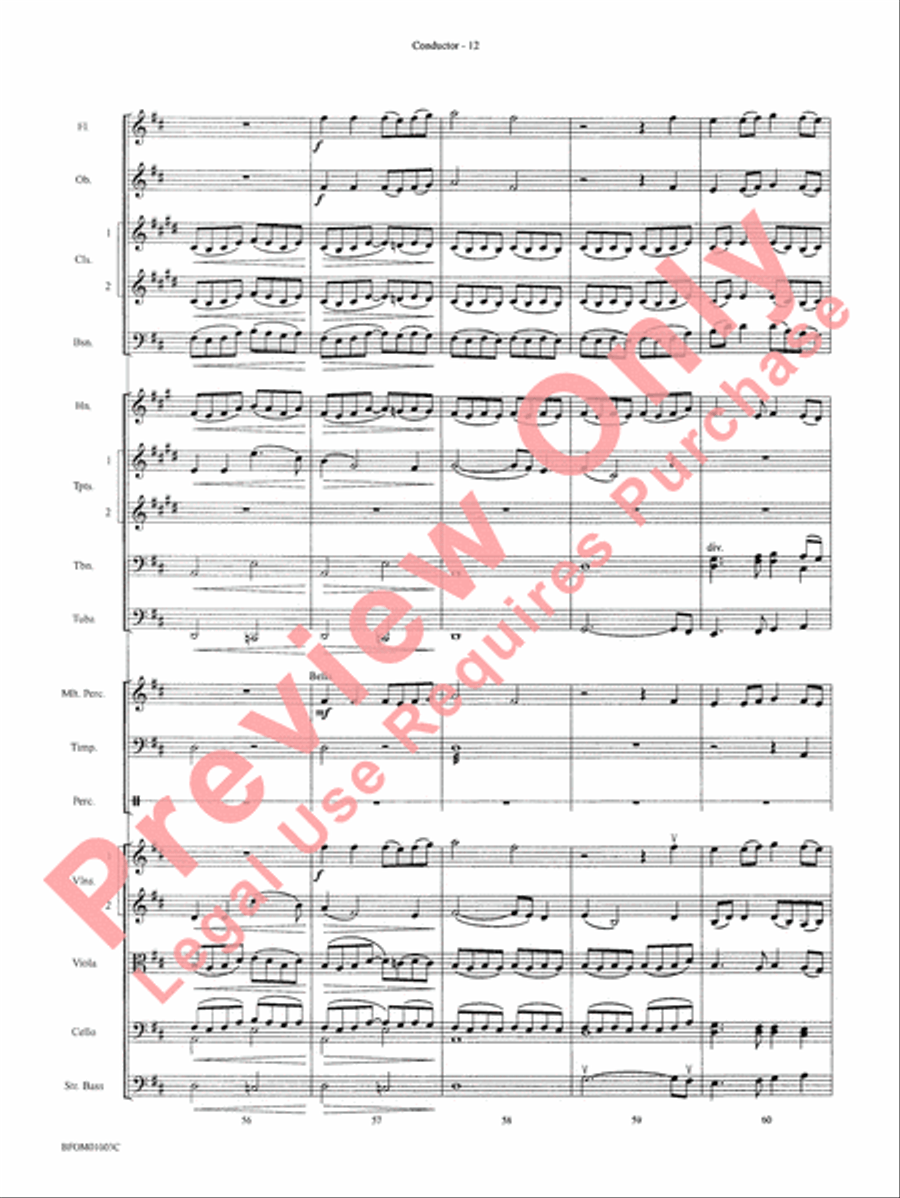 River Songs (based on Deep River and Shall We Gather at the River) Full Orchestra scores gallery preview page 15