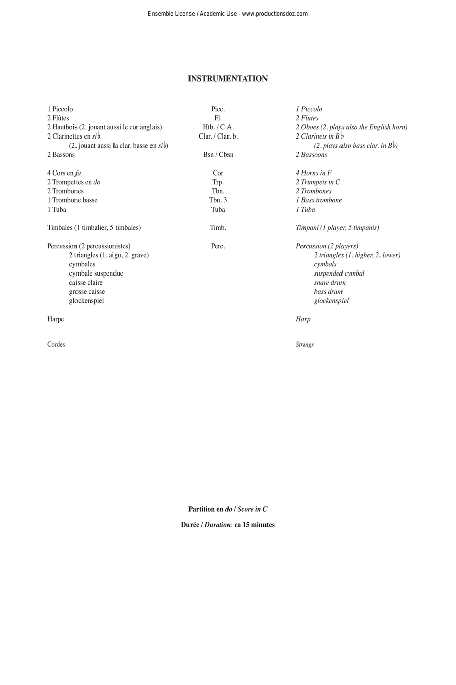 Légendes, opus 76 Orchestra scores gallery preview page 4