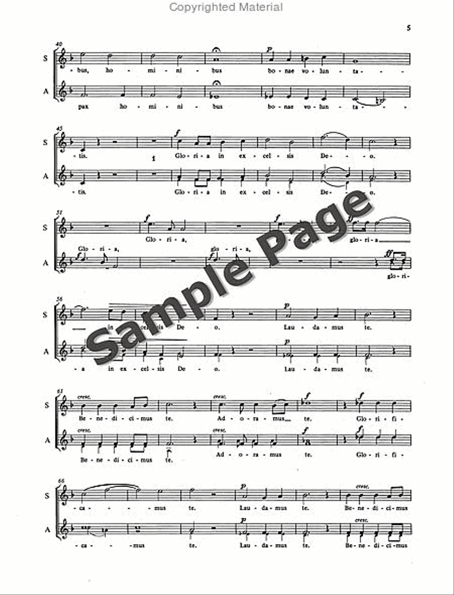 Mass in D Minor Mass in D Minor SSA scores gallery preview page 6