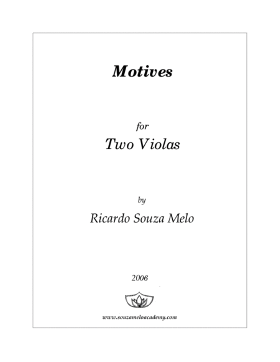 Motives for Violas Viola Solo scores gallery preview page 1