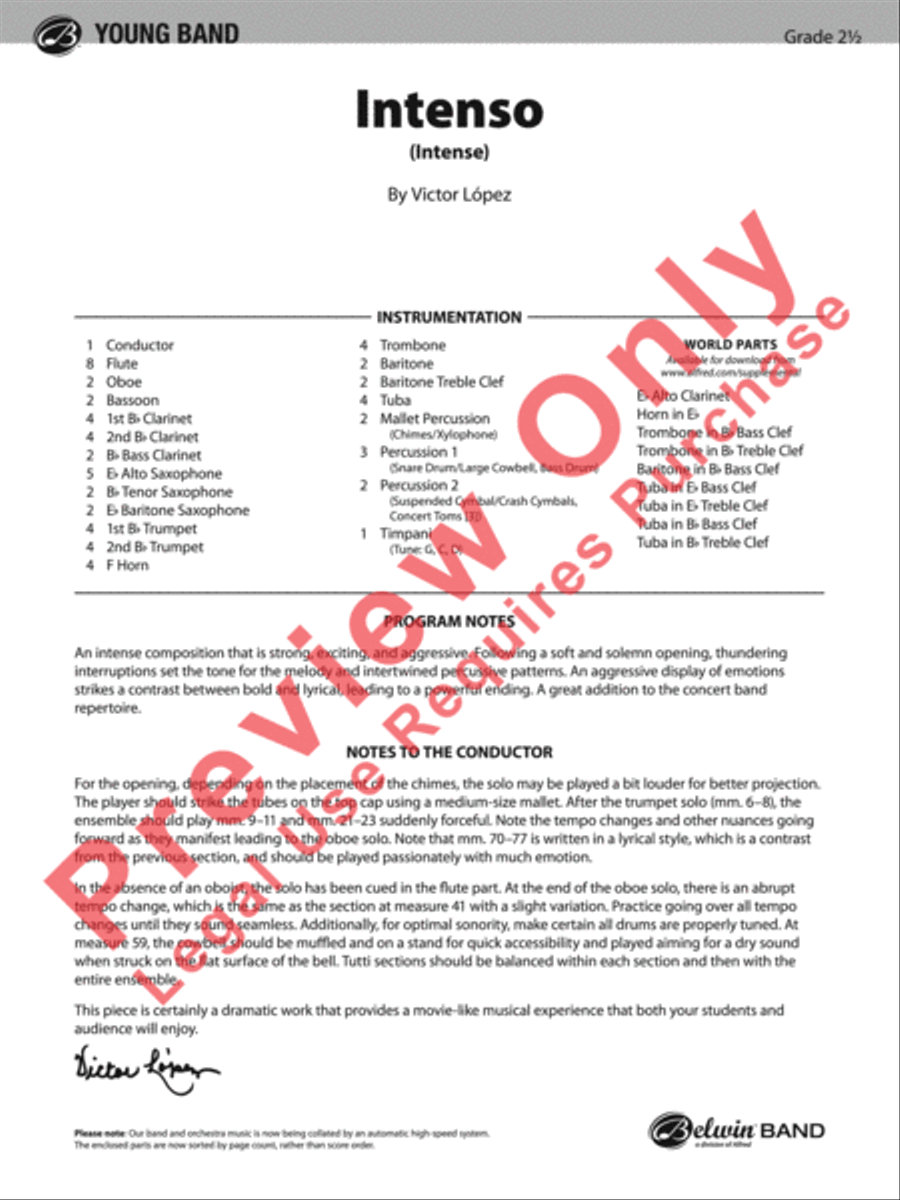 Intenso Concert Band scores gallery preview page 2