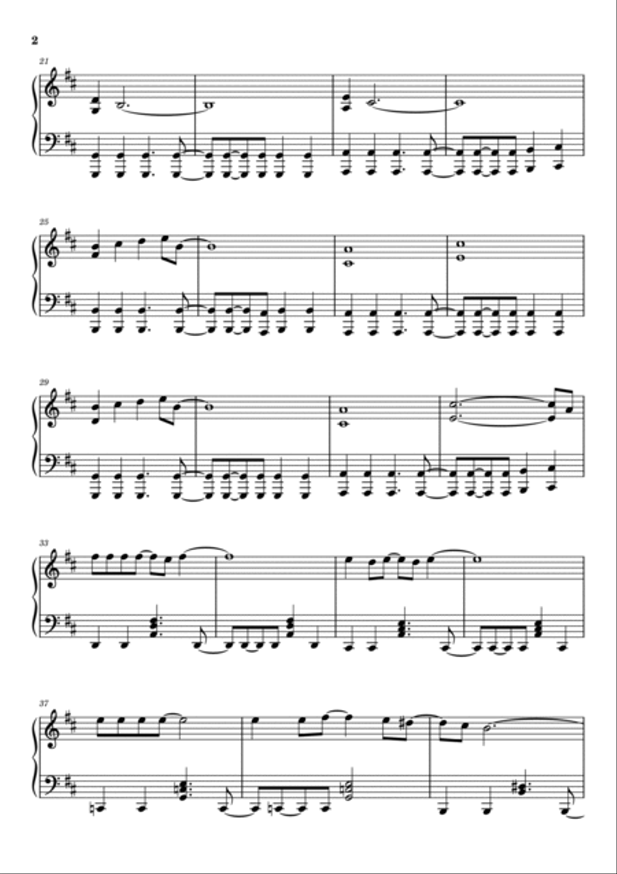 Maneater Piano Solo scores gallery preview page 2