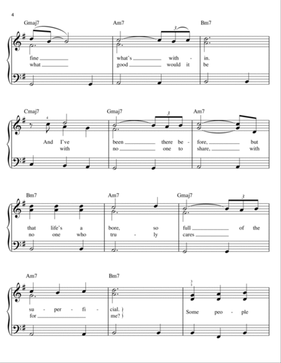 If I Ain't Got You Easy Piano scores gallery preview page 4