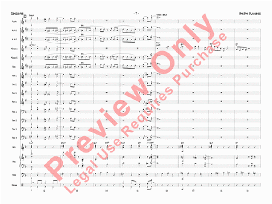 Bye Bye Blackbird Jazz Ensemble scores gallery preview page 10
