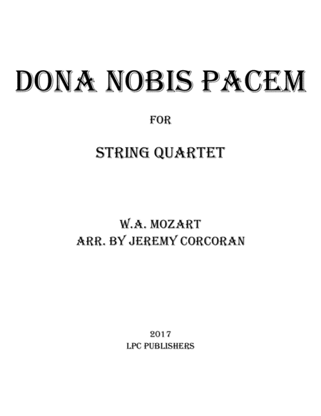 Dona Nobis Pacem for String Quartet image number null