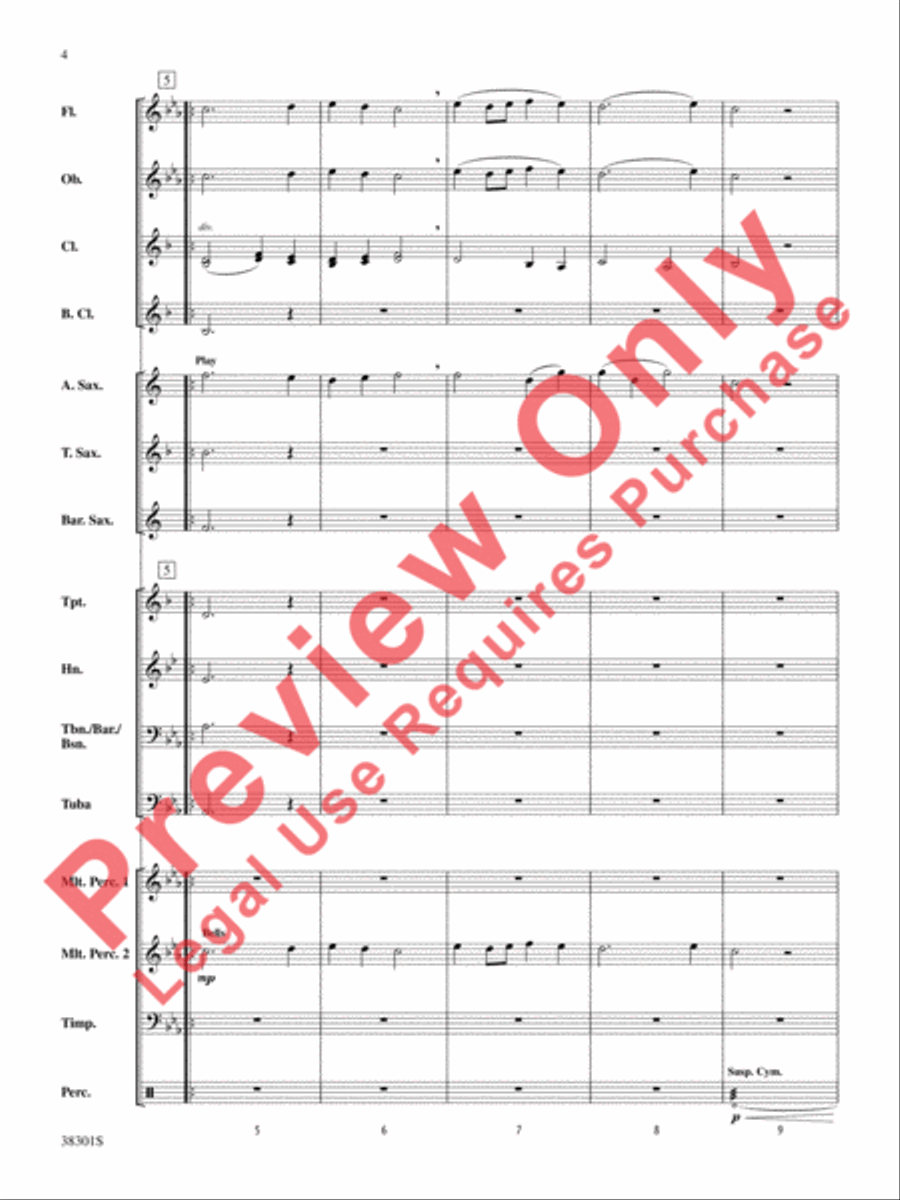 Salvation Is Created Concert Band scores gallery preview page 4