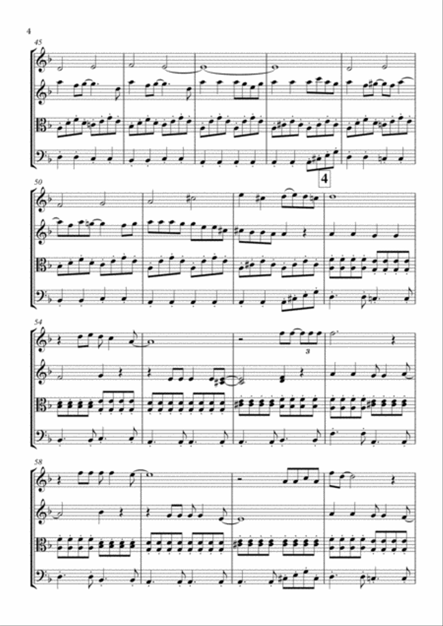 California Dreamin' String Quartet scores gallery preview page 5