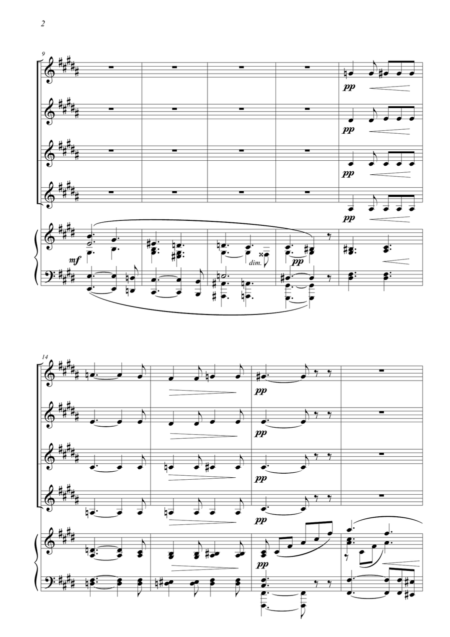 HYMNE Brass Quartet scores gallery preview page 6