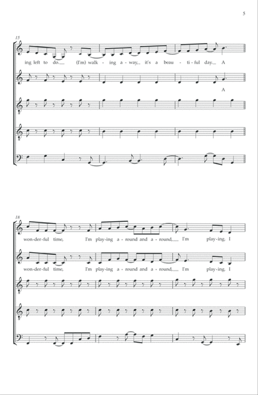 Since You've Been Gone Since You've Been Gone Choir scores gallery preview page 6