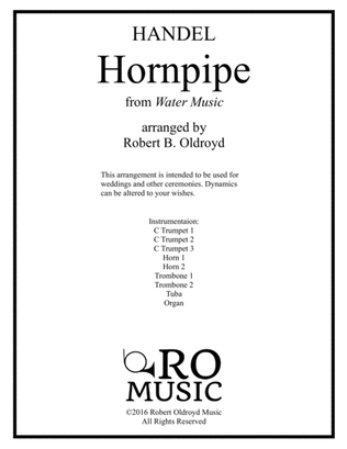 Hornpipe from Water Music for Brass Octet and Organ