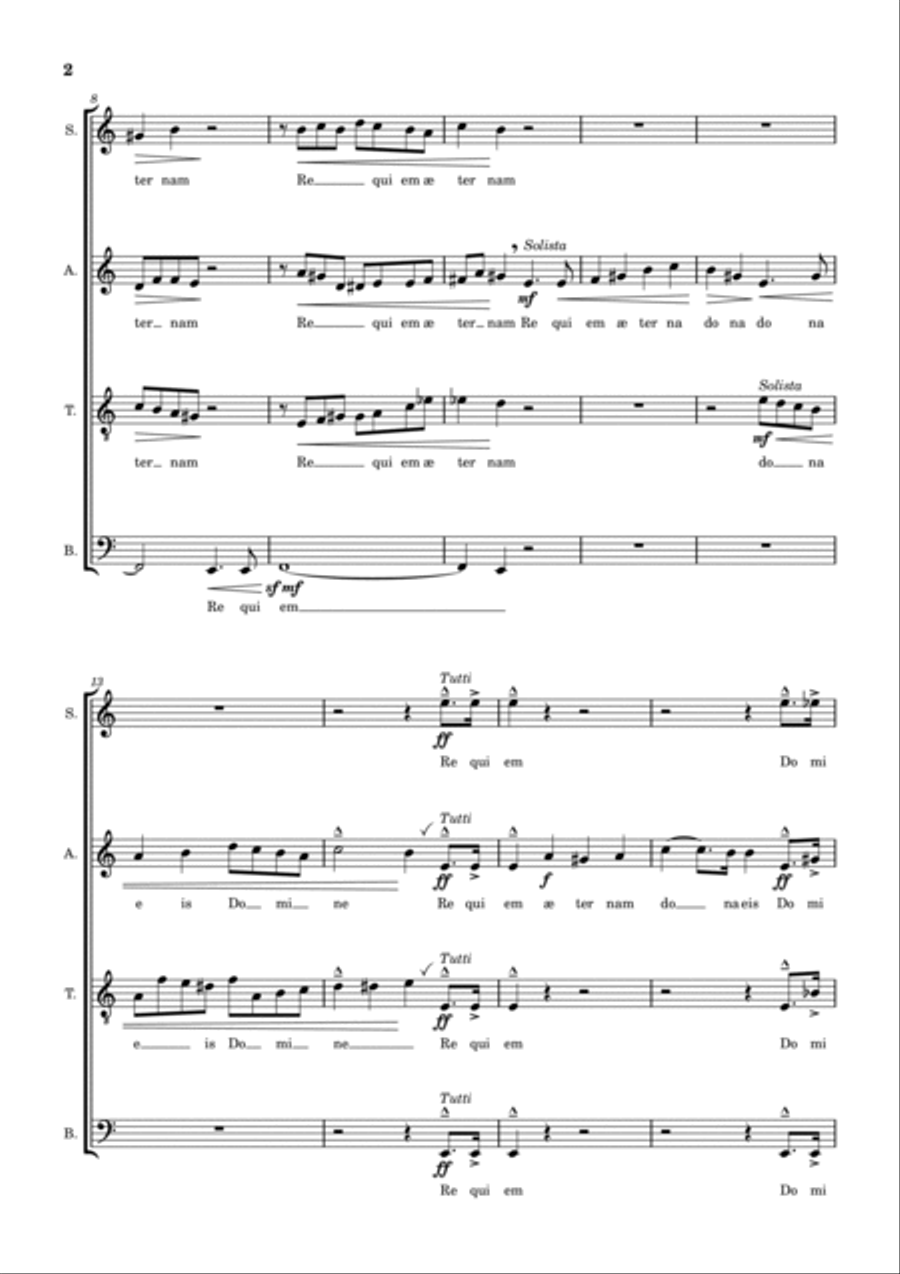 Requiem Requiem 4-Part scores gallery preview page 2