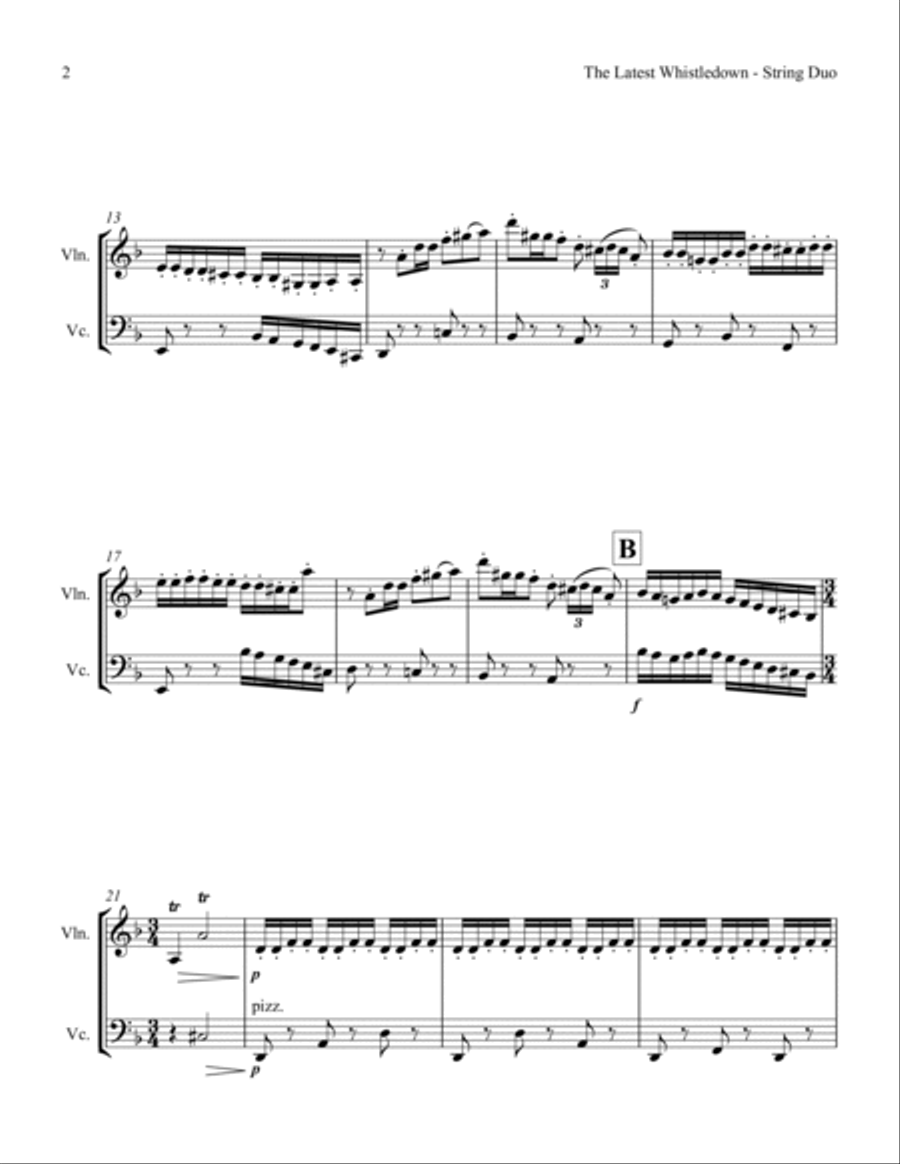 The Latest Whistledown String Duet scores gallery preview page 4
