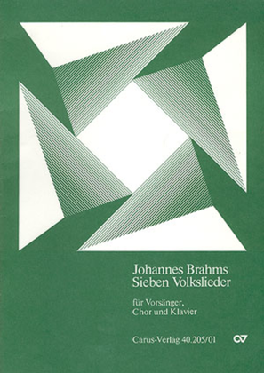 Book cover for Sieben deutsche Volkslieder