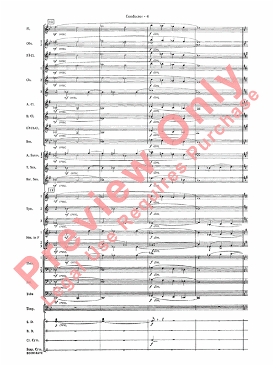 Aria Cantabile Concert Band scores gallery preview page 6