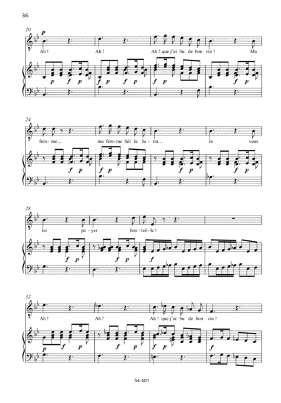 Air de Zipperlein Tenor Voice scores gallery preview page 2