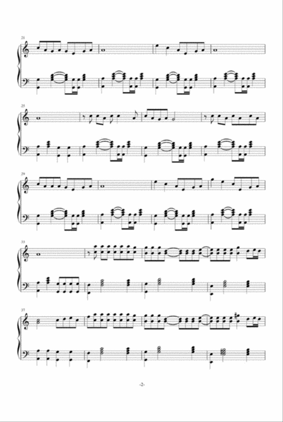 Bad Romance Piano Solo scores gallery preview page 2