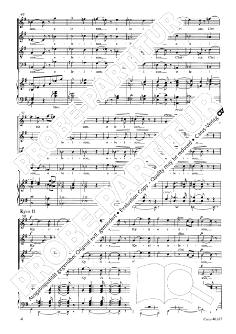 Messe breve no. 6 aux cathedrales 4-Part scores gallery preview page 9