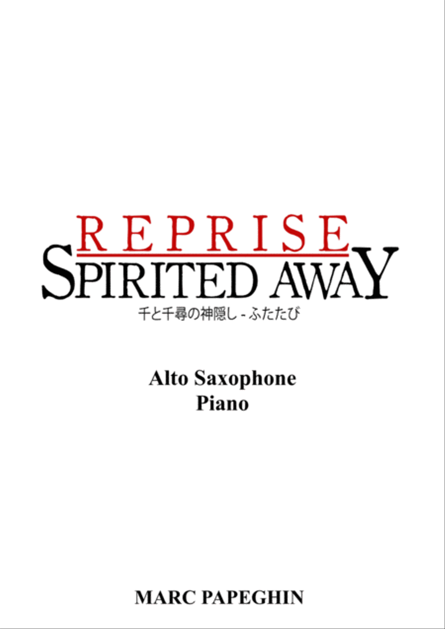 Reprise Alto Saxophone scores gallery preview page 1