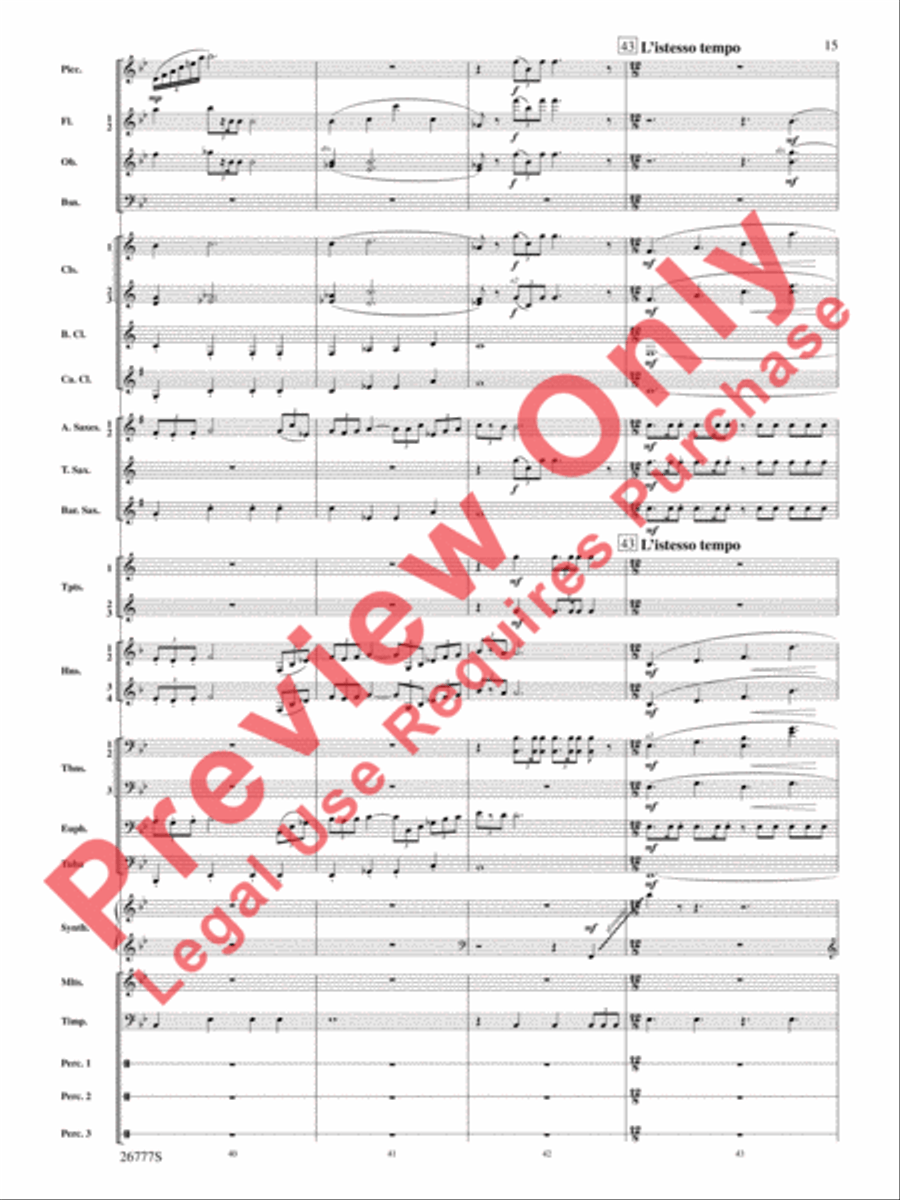 Soaring with John Williams Concert Band scores gallery preview page 16