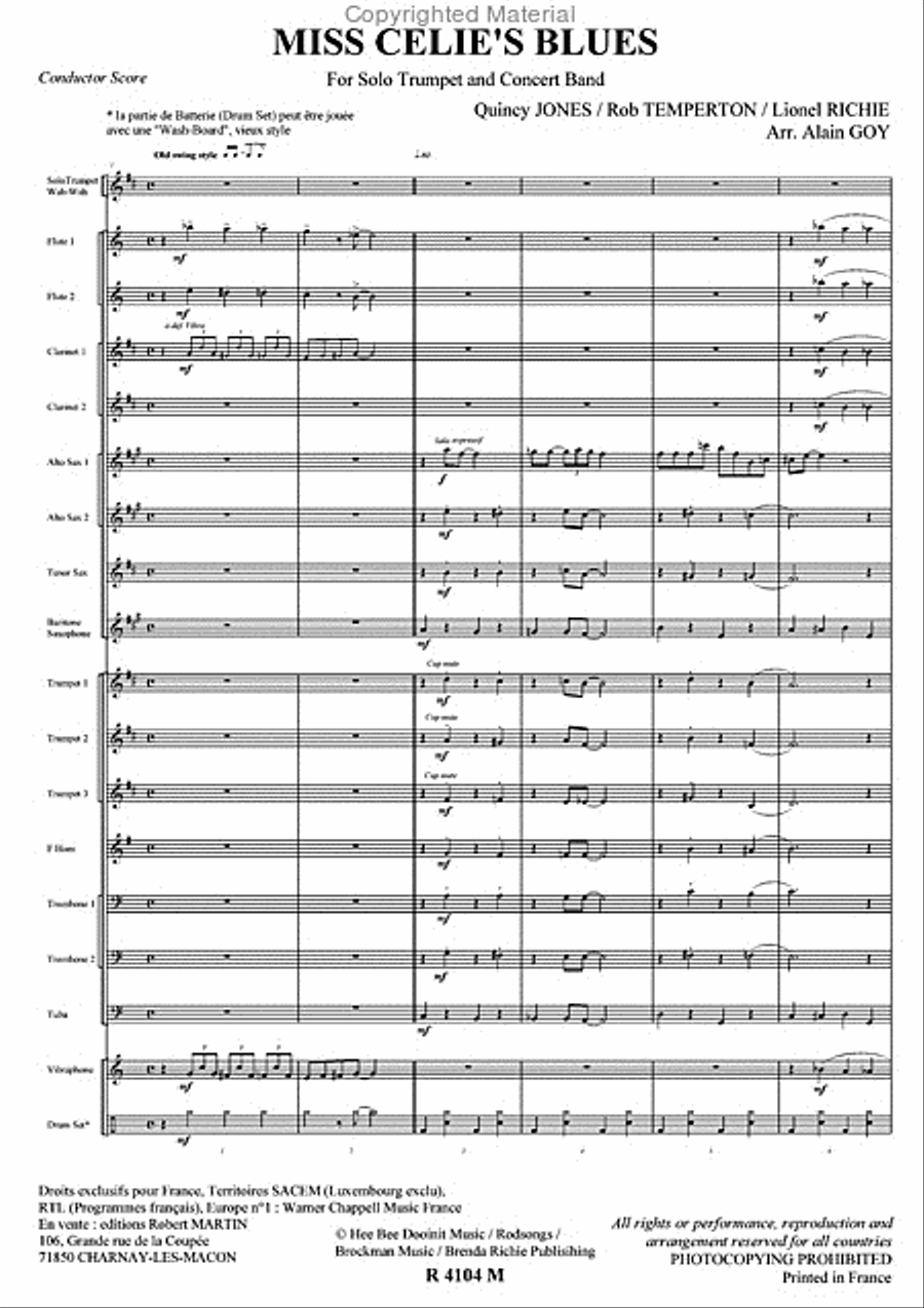 Miss Celie'S Blues Marching Band scores gallery preview page 2