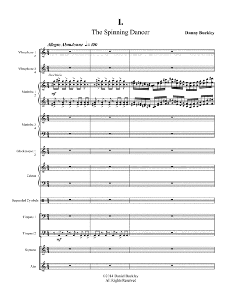 The Optical Illusion Percussion Ensemble scores gallery preview page 4
