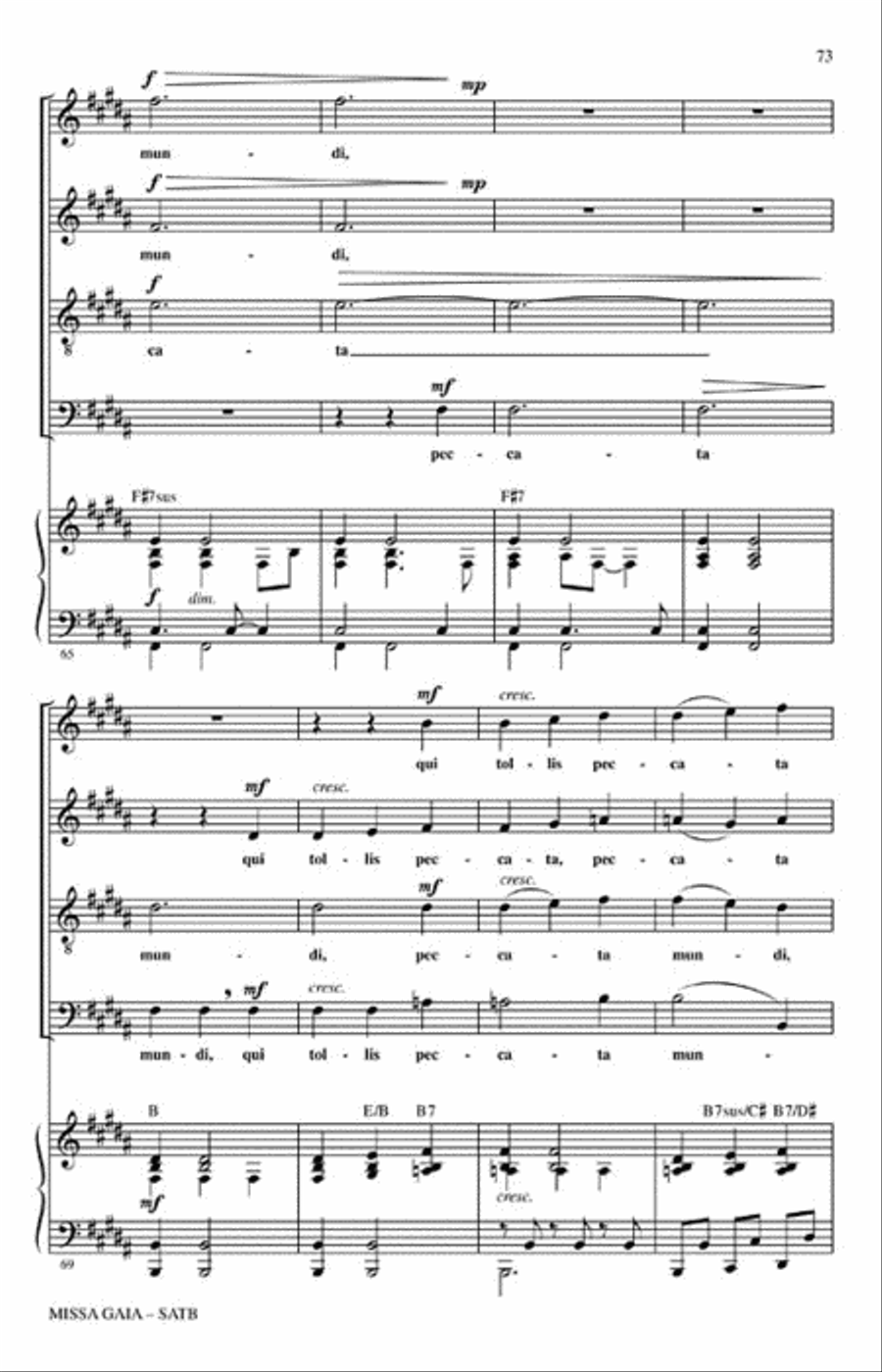 Missa Gaia (Earth Mass) 4-Part scores gallery preview page 6