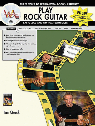 Book cover for Play Rock Guitar -- Basic Lead and Rhythm Techniques