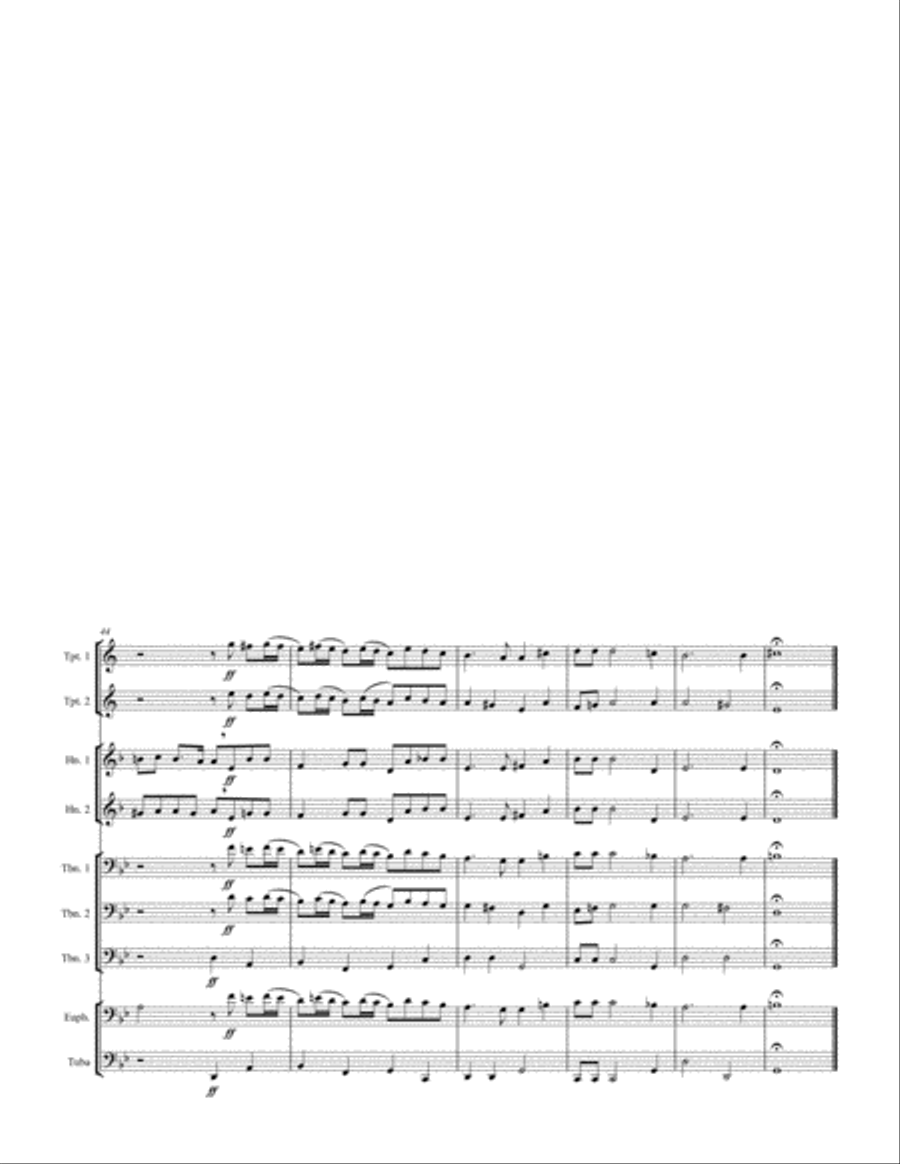 Die Bankelsangerlieder for 9-part Brass Ensemble Score scores gallery preview page 4