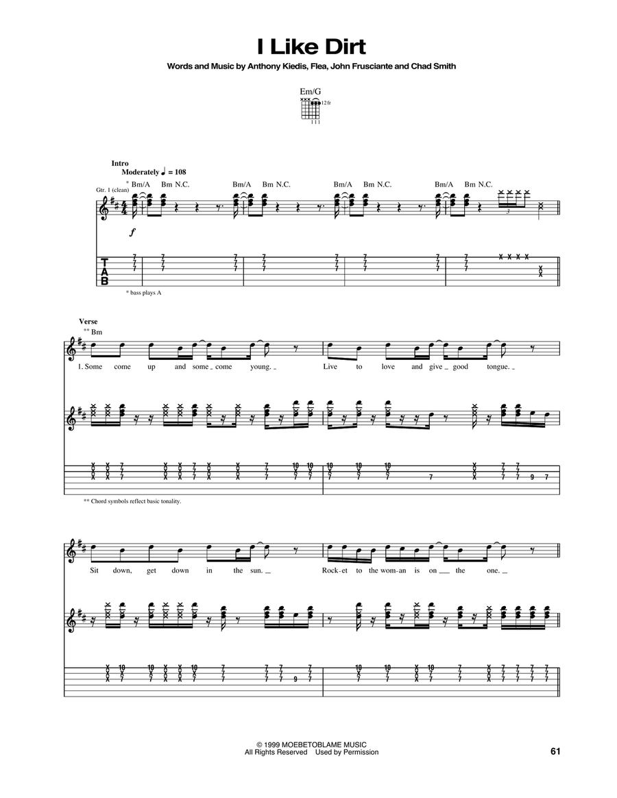 I Like Dirt Acoustic Guitar scores gallery preview page 1