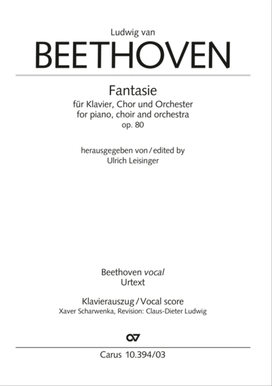 Fantasia for piano, choir and orchestra SSATB scores gallery preview page 2
