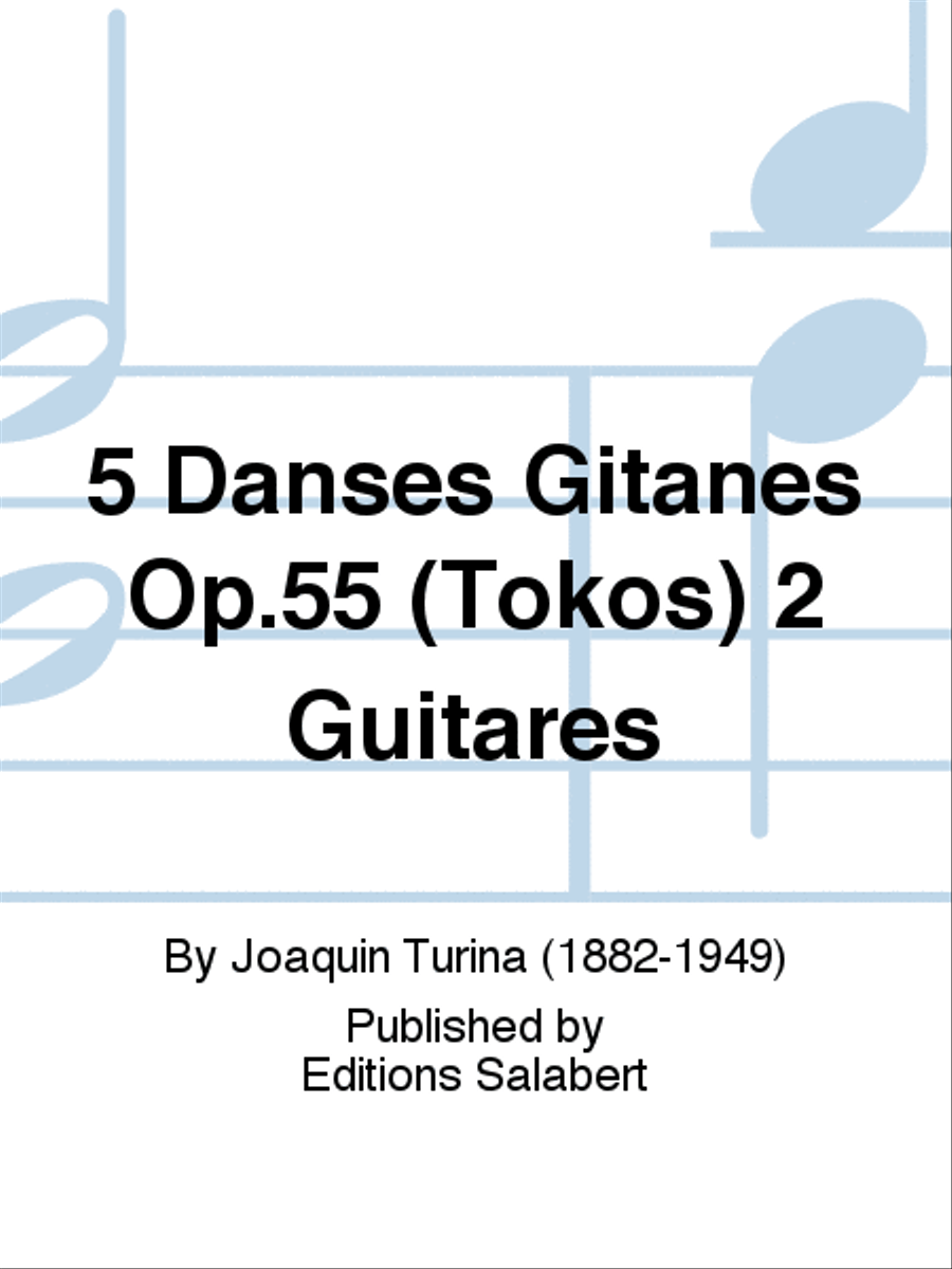 5 Danses Gitanes Op.55 (Tokos) 2 Guitares Lute scores gallery preview page 1