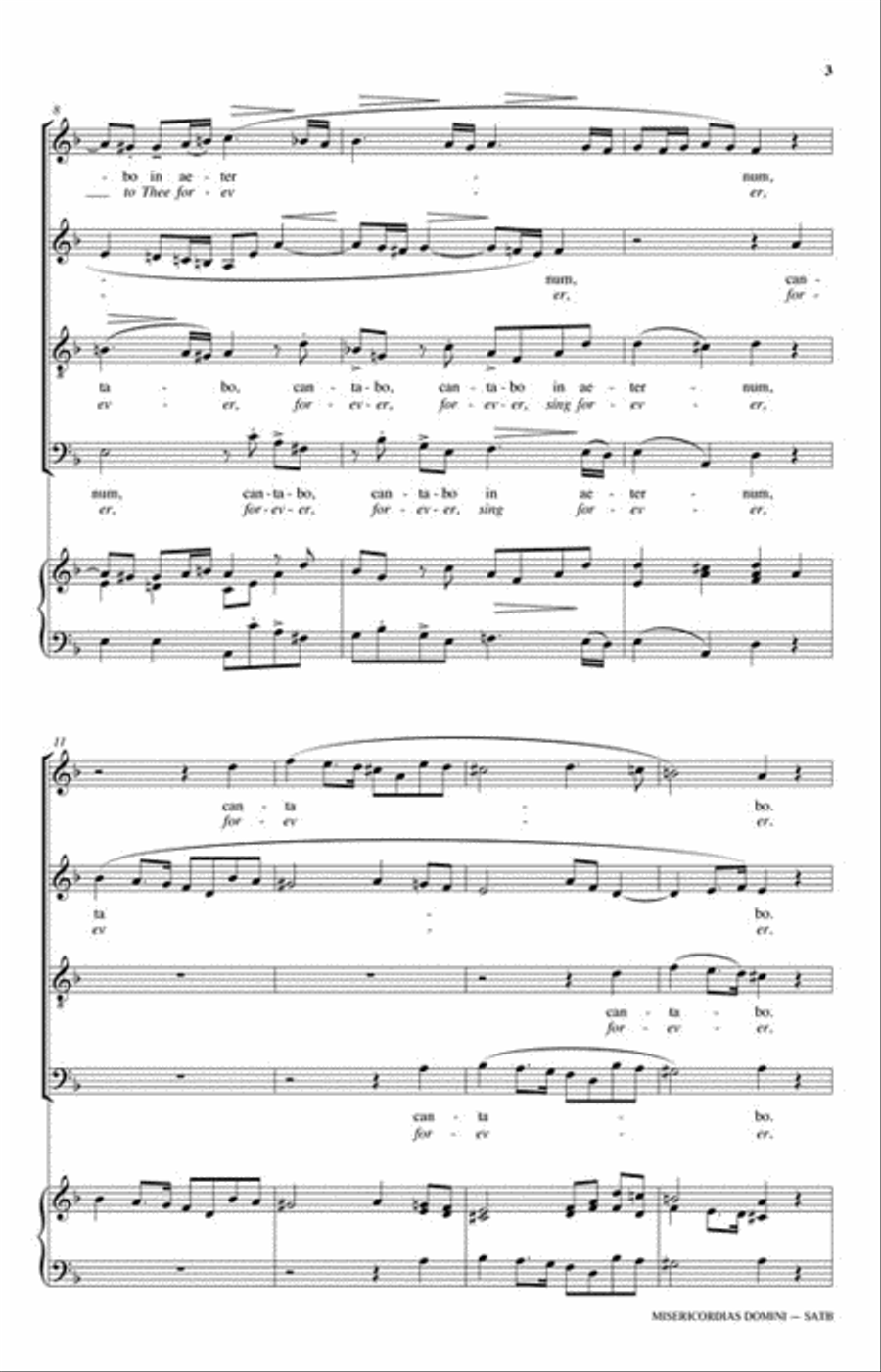 Misericordias Domini Misericordias Domini 4-Part scores gallery preview page 3