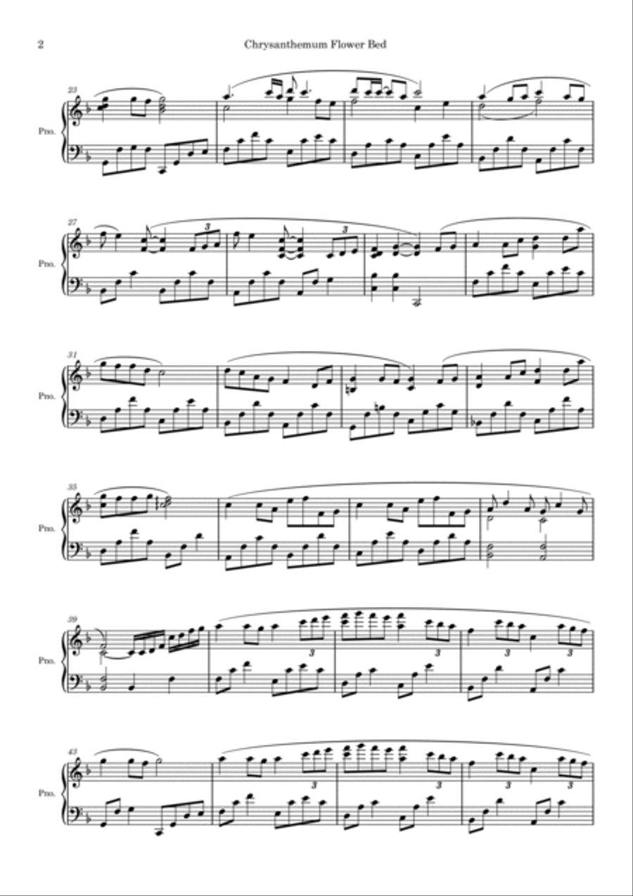 Ju Hua Tai Piano Solo scores gallery preview page 3
