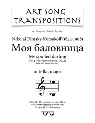 RIMSKY-KORSAKOFF: Моя баловница, Op. 42 no. 4 (transposed to E-flat major, "My spoiled darling")
