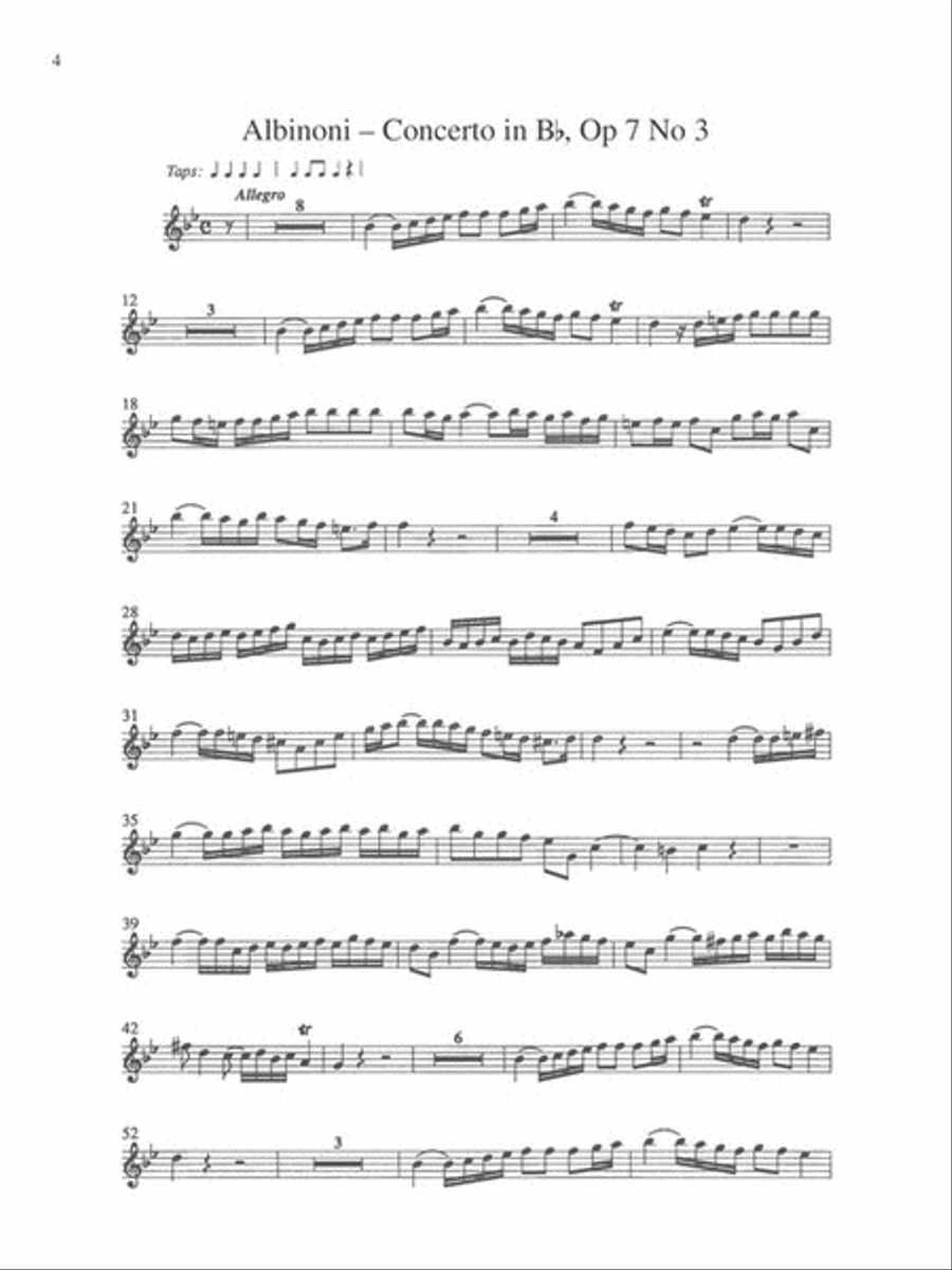 Albinoni – Oboe Concerti B-flat, Op. 7 No. 3; D Major, Op. 7, No. 6; D Minor, Op. 9, No. 2 Oboe Solo scores gallery preview page 3