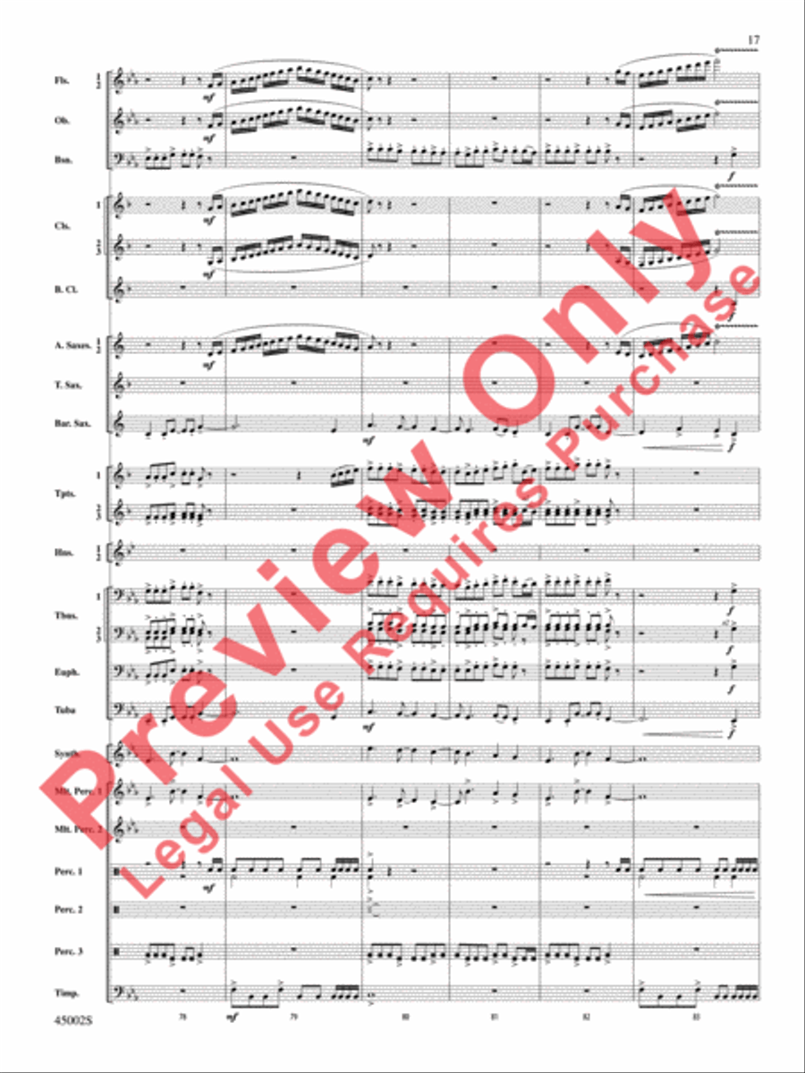 Winds of Change Concert Band scores gallery preview page 18