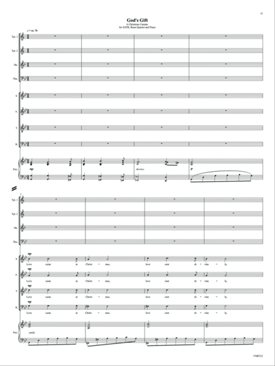 Three Christmas Cantatas 4-Part scores gallery preview page 6