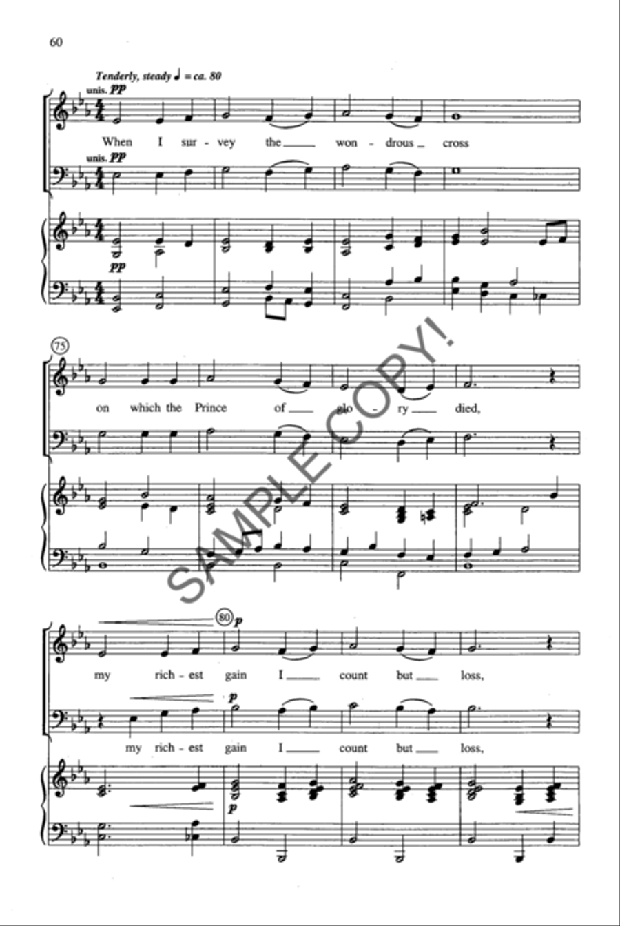 Shadow of the Cross 4-Part scores gallery preview page 46
