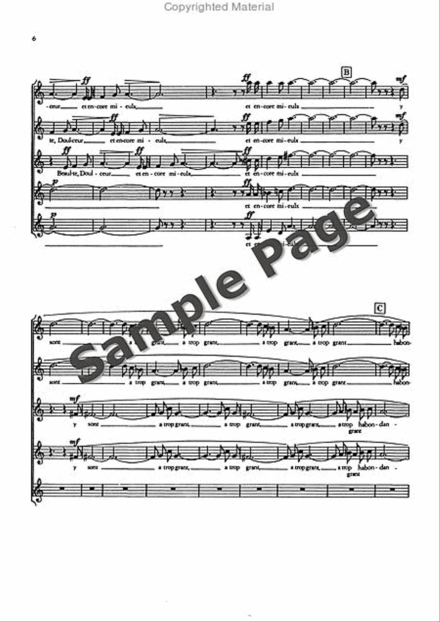 3 French Choruses from the ballet “Joan von Zarissa” Women's Choir scores gallery preview page 7