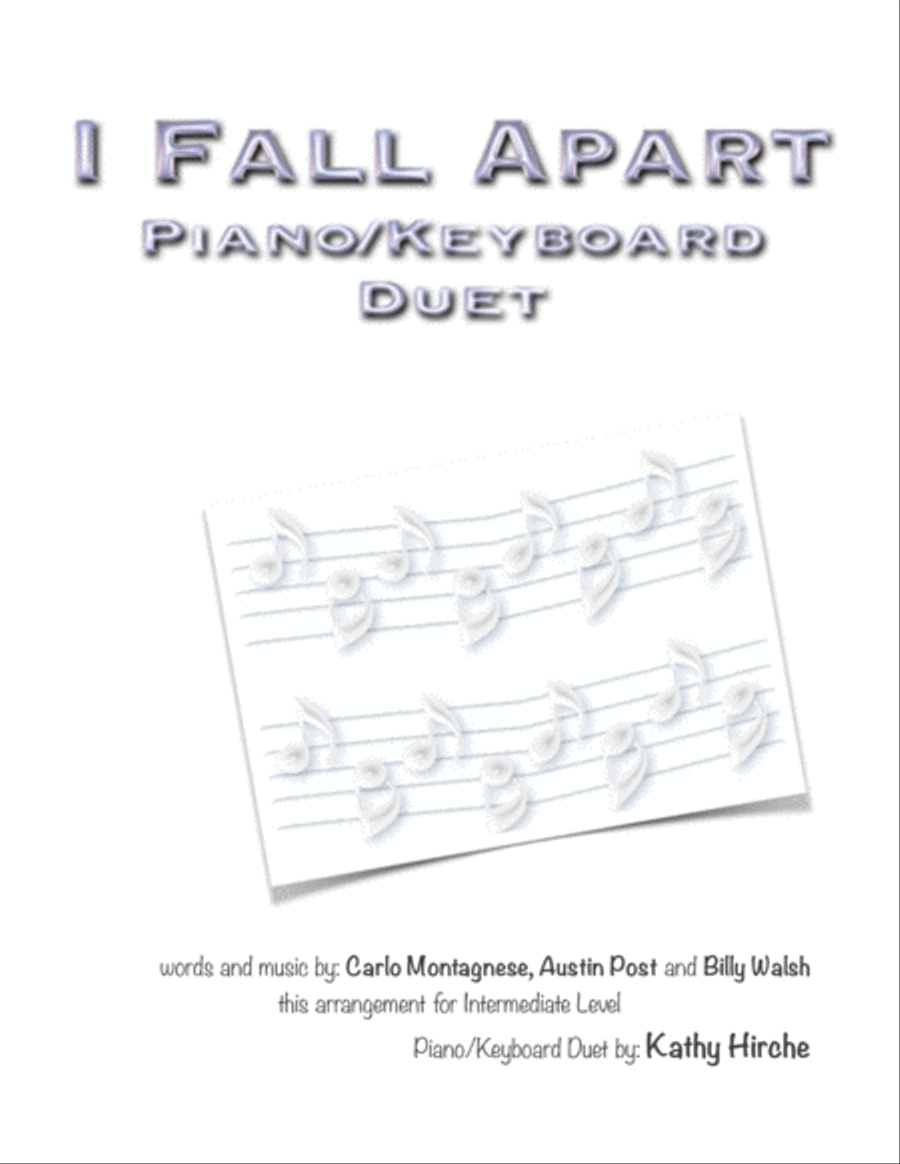 I Fall Apart Piano scores gallery preview page 1