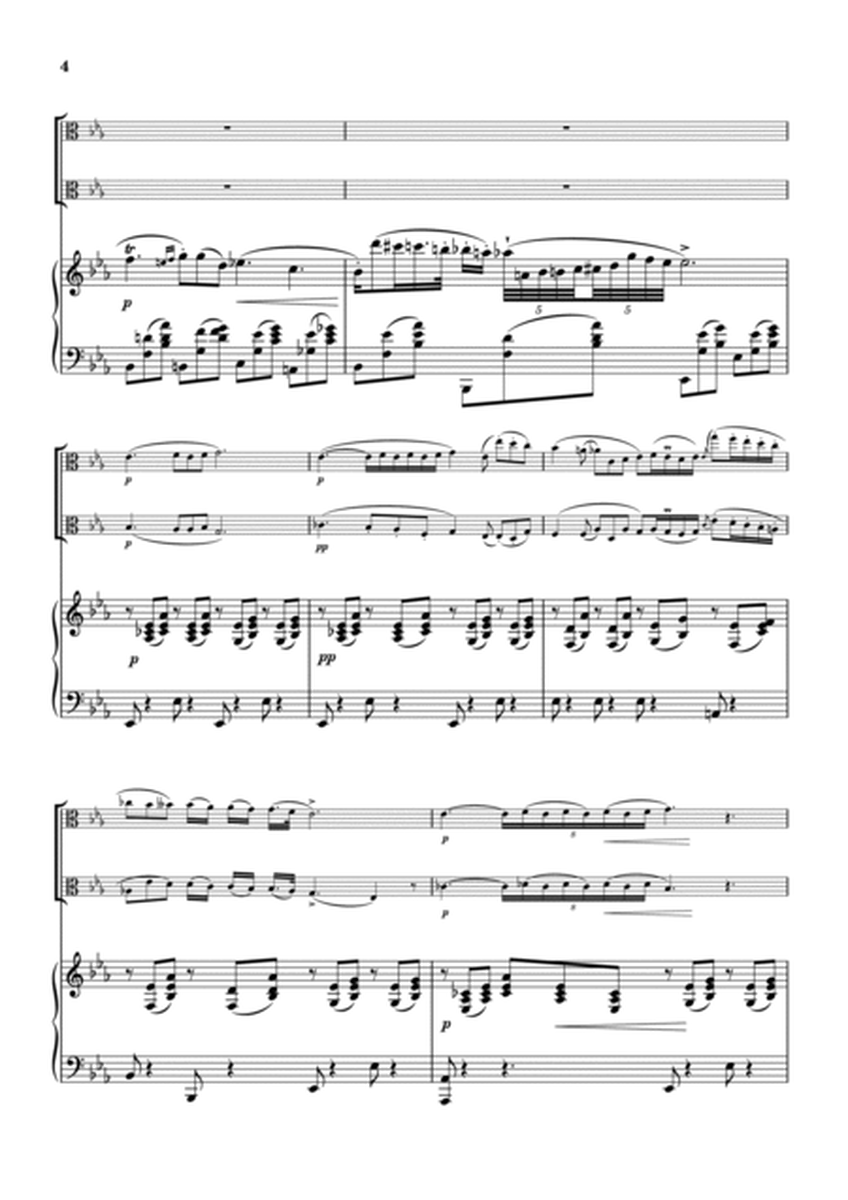 "Nocturne op.9-2" Piano Trio / viola duet image number null