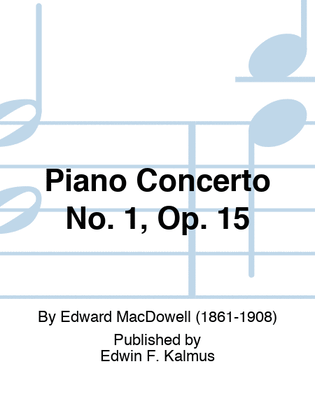 Book cover for Piano Concerto No. 1, Op. 15