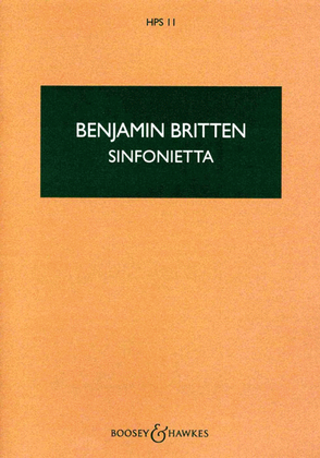 Book cover for Sinfonietta, Op. 1