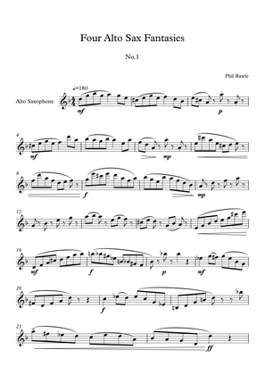 Four Alto Sax Fantasies - Unaccompanied solos
