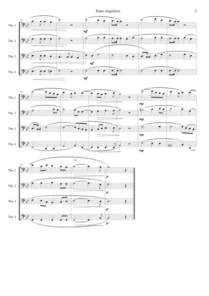 Panis Angelicus for Trombone Quartet image number null