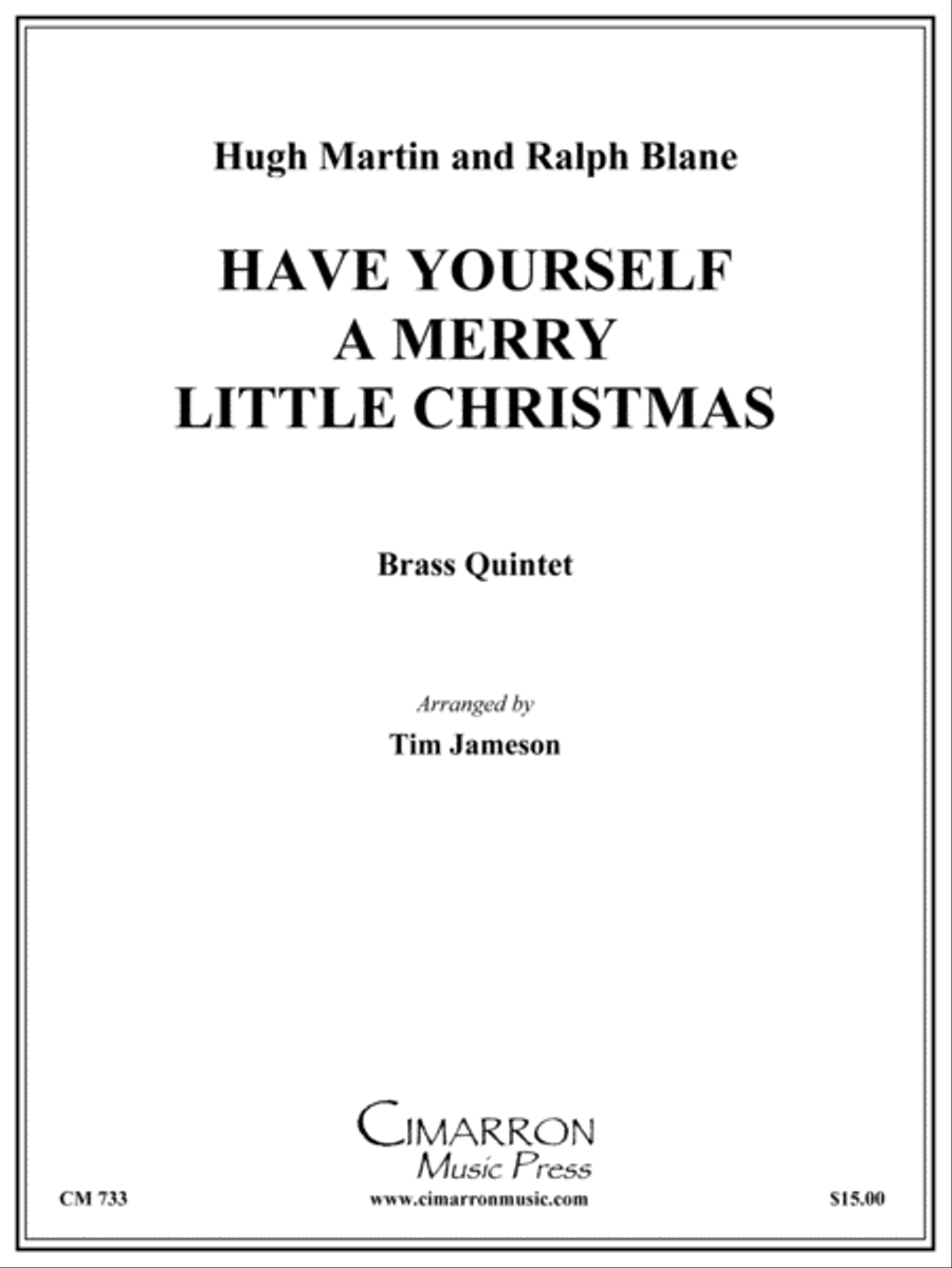 Have Yourself a Merry Christmas Brass Quintet scores gallery preview page 1