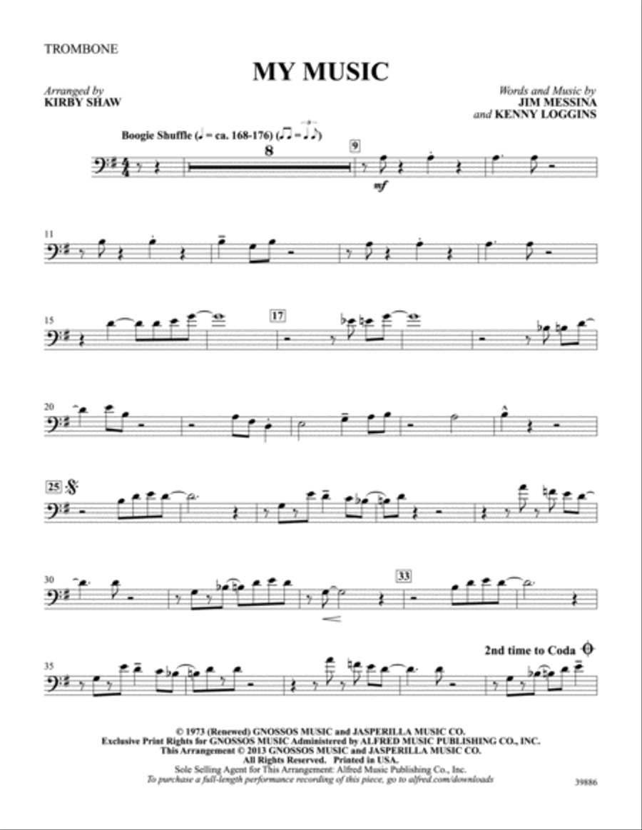 My Music: 1st Trombone Trombone scores gallery preview page 1