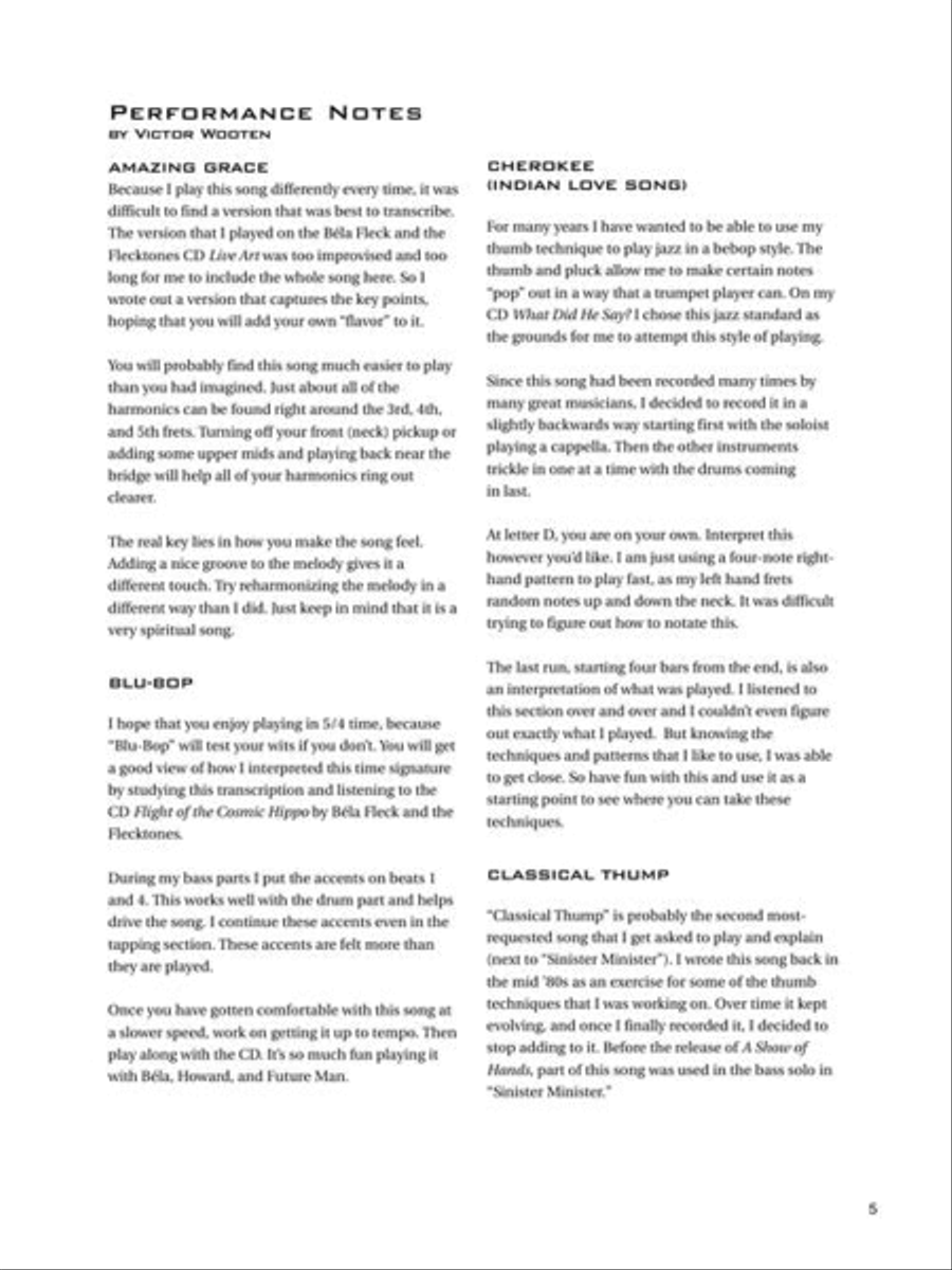 The Best of Victor Wooten Bass Guitar Tablature scores gallery preview page 6
