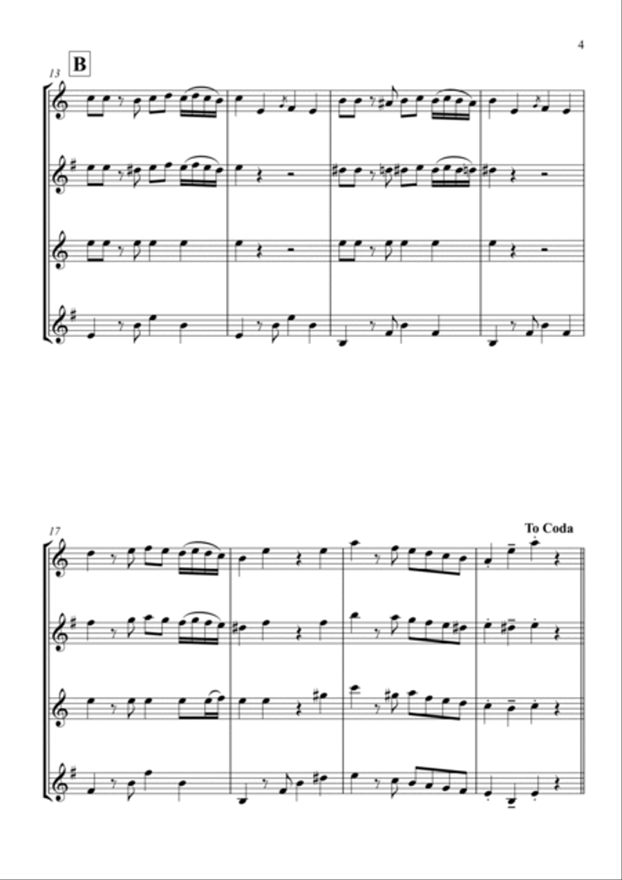 Habanera - Saxophone Quartet Habanera - Saxophone Quartet Saxophone Quartet scores gallery preview page 5